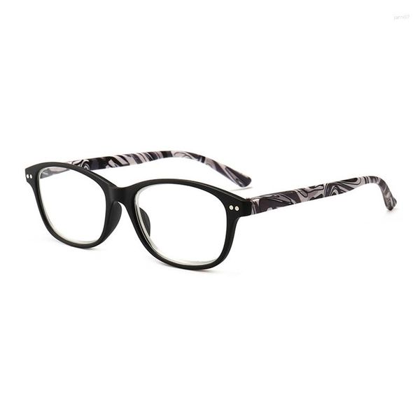 Sonnenbrille 2023 Mode Frauen Lesebrille Lupe Unisex Männer Presbyopie Brillen für Anblick Abstrakte Streifen Druck Bein Brillen L3