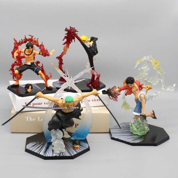 Активные игрушки фигуры One Piece Anime Luffy Gear Четвертая змея формы сражения GK Статуя декоративных подарков T2300803