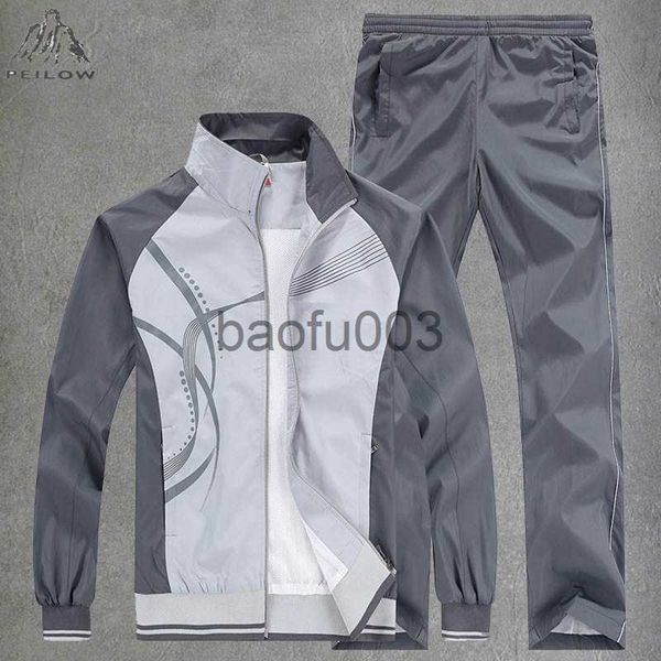 Tute da uomo Tuta casual da uomo Running Jogging Sport atletici Set Fitness 2 pezzi Giacca + pantaloni sportivi Tute da calcio per basket J230803