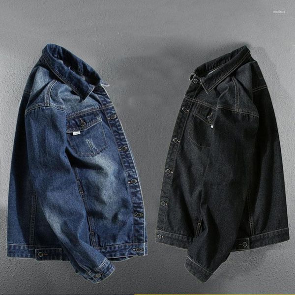 Jaquetas Masculinas Denim Casaco Roupas Masculinas Design Moda Jaqueta Casual Primavera Outono Marca Grande Tamanho Asiático L-5XL 6XL 7XL