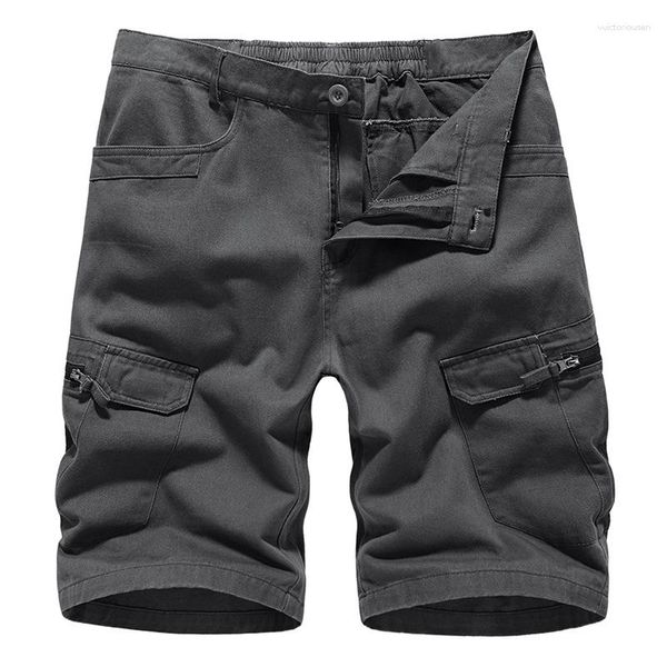 Pantaloncini da uomo 2023 Summer Baggy Multi Pocket Military Cargo Maschile Cotone Tactical Comouflage Work Casual Short Joggers