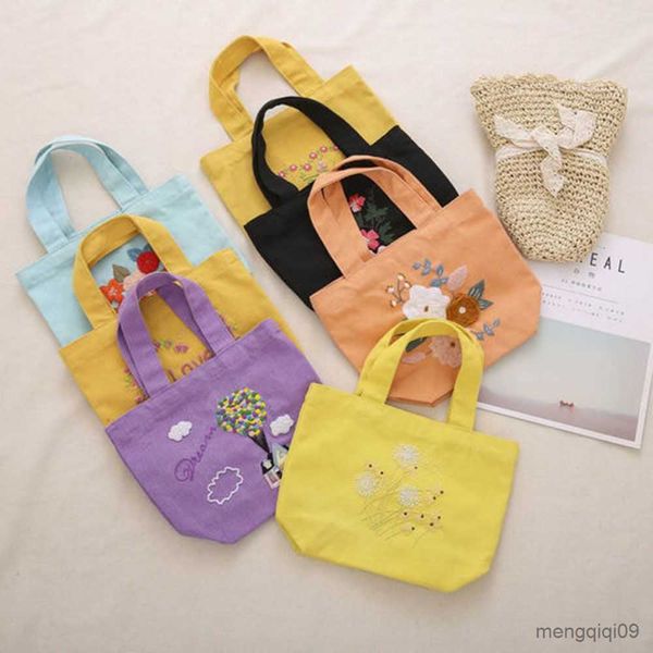 Продукты из китайского стиля цветочный рисунок Canvas Bag Вышивка рука