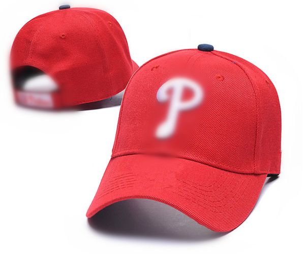 Kaliteli Phillies P Mektup Beyzbol Hiphop Snapback Sport Caps Erkekler Kadınlar Erkekler İçin Ayarlanabilir Şapkalar Gorras Bones H19-8.3