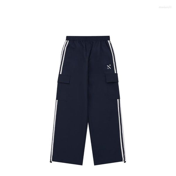 Herrenhose Hiphop Leader Y2k Damen Weites Bein Straße Retro Sport Lässig Frühling/Sommer 2023 Lose Parallelbarren Seitenstreifen