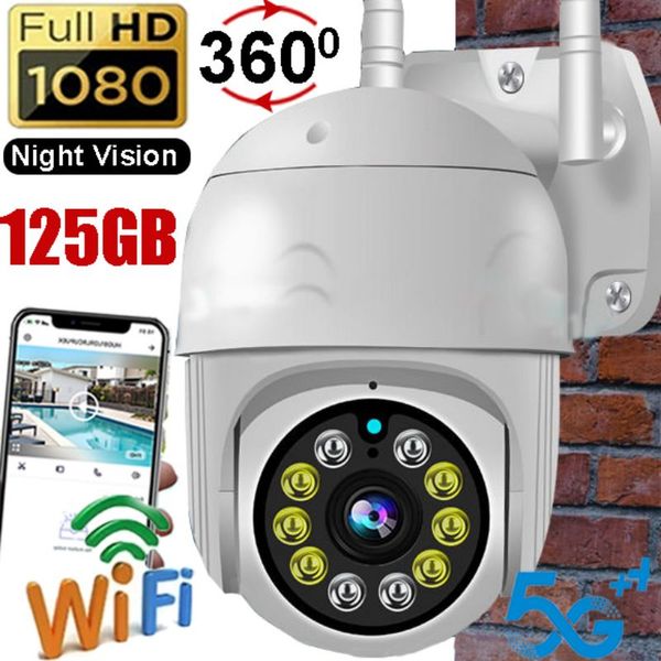 Monitor de visão noturna hd câmera ip 2.4g + 5g sem fio wi-fi câmera de banda dupla monitoramento de segurança detecção de movimento vi365
