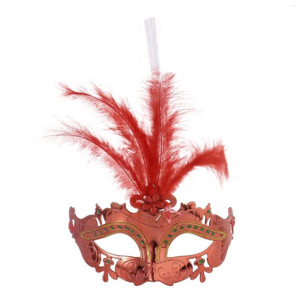 Suprimentos para festas femininas Halloween Máscara brilhante Fada Fofo Colorido Luz Auto-gravata Moda Feather Adereços Cosplay Acessórios para fantasias