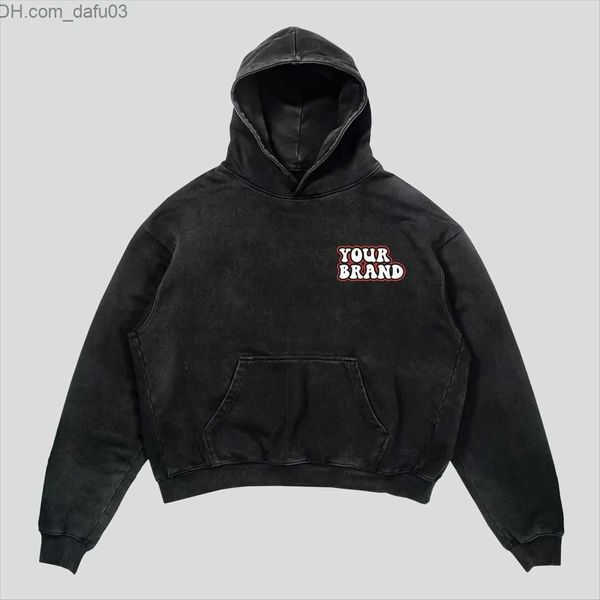 Erkek Hoodies Sweatshirts High Street Harajuku Alfabe Baskılı Hoodie Erkek ve Kadın Sweaters US Street Y2K Hoodie Sweater Yeni Gevşek Çift Ceket Z230803