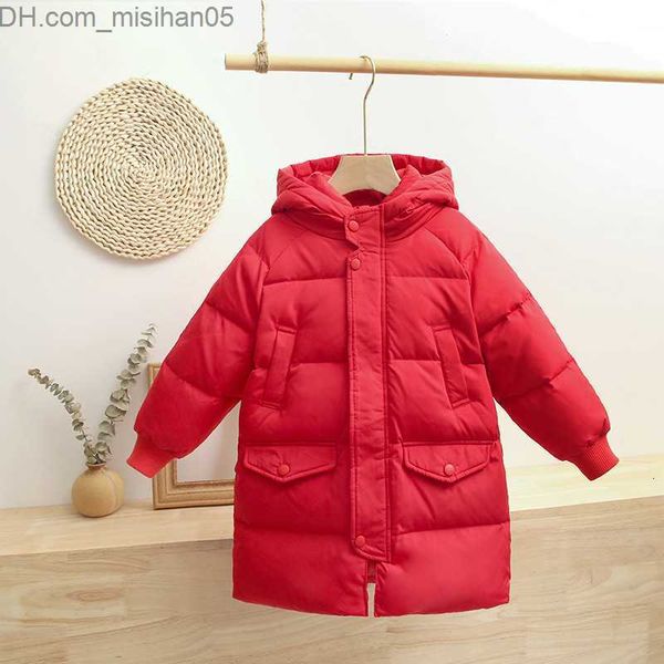 Piumino Piumino Piumino Giacca invernale per bambini Capispalla Stile coreano Anatra bianca Parka Ragazzi caldi Cappotti lunghi con cappuccio Ragazze adolescenti Bambini Cappotti 221130 Z230803