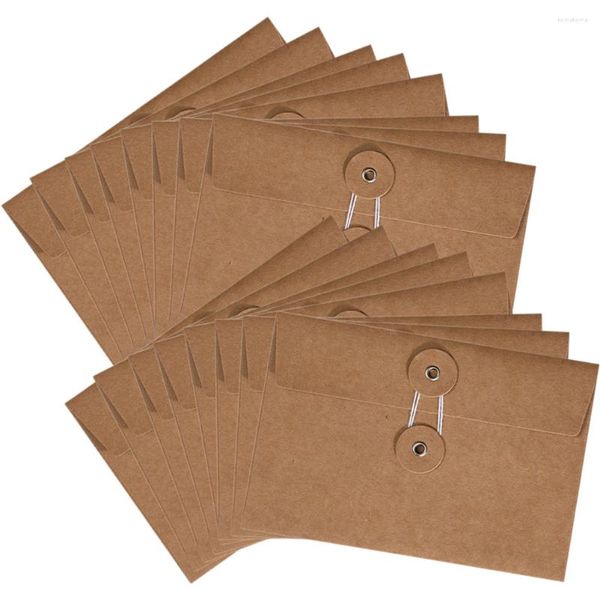 Embrulho para presente 20 unidades Envelopes para convite de casamento Nota Suprimentos para festas Gravata Documentos Organizadores Embalagens Suportes de papel Kraft Escritório