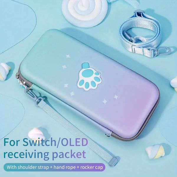 Nintendo Switch NS OLED, Schutzbox Spielkartenbox Tragbare Aufbewahrungstasche Hartschale für Spielkonsolentaschenzubehör