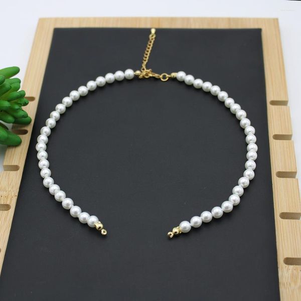 Catene 2023 I prodotti semilavorati di perle possono essere utilizzati come accessori fai-da-te Collana in quattro colori per uomo e donna