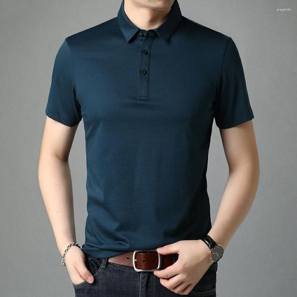 Herren Polos Top Grade Mulberry Sommer Marke Männer Polo Shirts Designer Kurzarm Casual Tops Fashions Koreanische Mode Kleidung