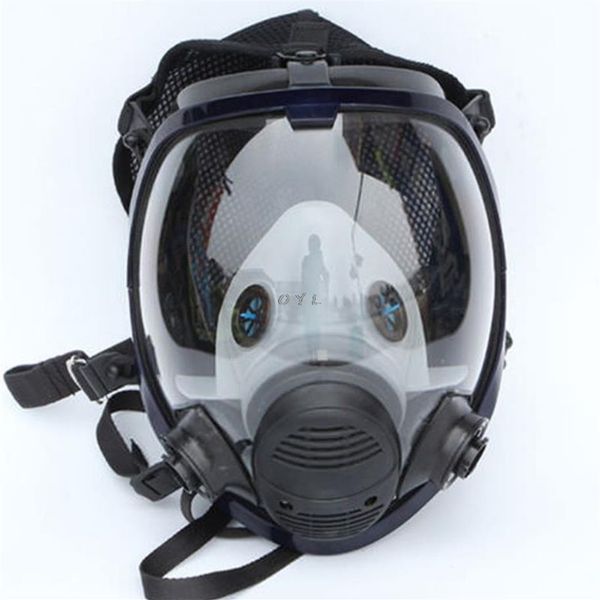 Yüz parçası Solunum Kiti Full Yüz Gaz Maskesi Boyama Sprey Pestisit Yangın Koruması256L