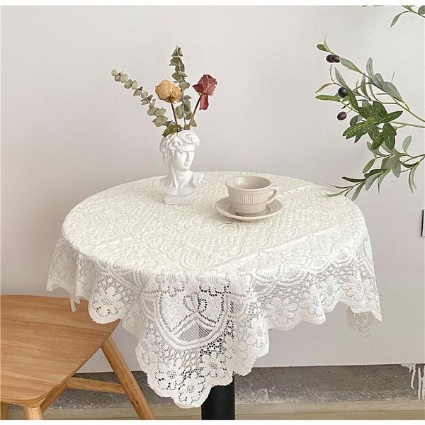 Toalha de Mesa Moda Britânica Quadrada Jacquard Toalha de Mesa Quarto Varanda Sala de Estar Pequena Redonda Capa de TV LCD Decoração Simples