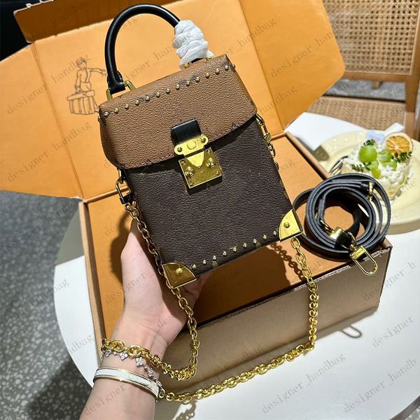 Caixa de câmera Bolsa de grife Moda de luxo feminina Mini bolsa de ombro Designers Mensageiro Clássico de alta qualidade Bolsa para celular Carteira Crossbody Mini bolsa para mulheres