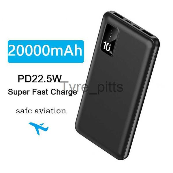 Kablosuz Şarj Cihazları Güç Bankası 30000mAH Büyük Kapasiteli Powerbank Tip C PD20W İki yönlü hızlı şarj 20000mAH Telefon Pil Taşınabilir Şarj Cihazı 2USB Port X0803