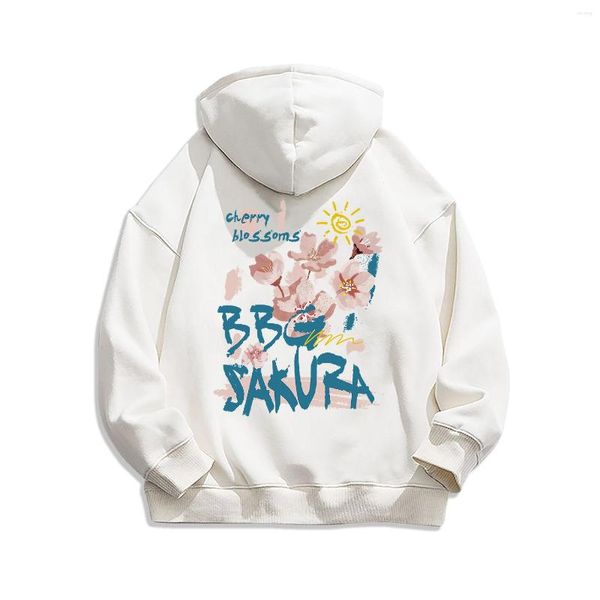 Erkek Hoodies Bahar Sonbahar ve Kış High Street kapüşonlu sweatshirt Erkek Kadın Graffiti Çiçek Baskı Çiftleri Ceket Üstleri