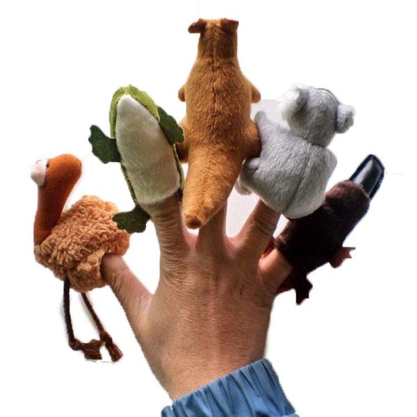 5 Stücke Koala Platypus Australische Tier Finger Puppen Plüsch Puppe Interaktive Cartoon Biologisches Kind Baby Spielzeug für Geburtstagsgeschenkzz