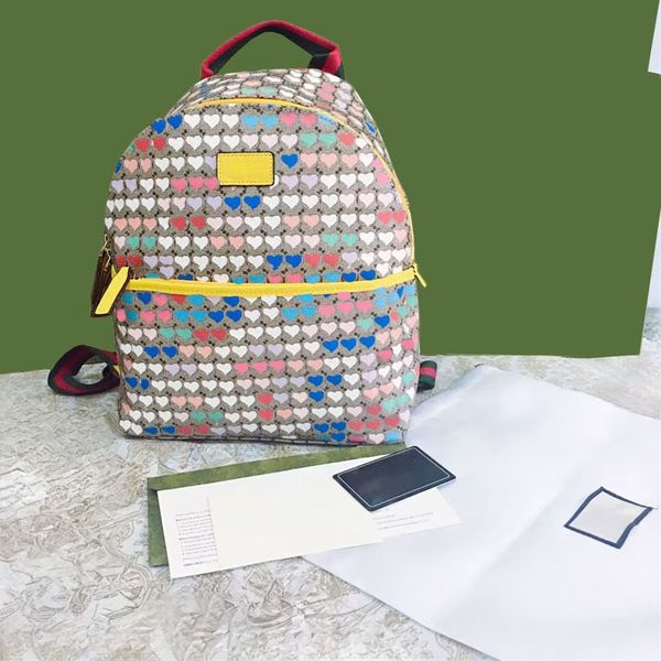 Bambini Ragazze Ragazzi Lettera Zaini Moda Ragazza borse Designer ragazza ragazzo Stelle Cuori Zaino da viaggio per bambini Borsa di lusso Accessori per bambini