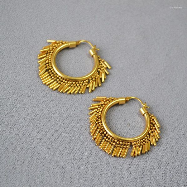 Ohrstecker Vintage Quaste Hoop Für Frauen Schmuck Wasserdicht Punk Party T Show Kleid Runway Trendy Koreanisch Japan