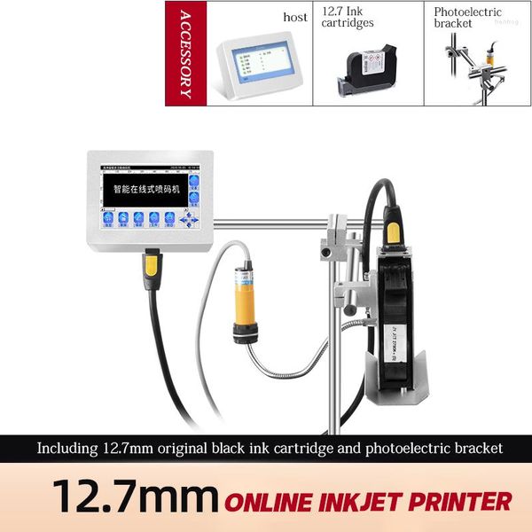 Vollautomatische Codiermaschine, online, intelligenter Produktionsdatumsbeutel, Flaschenverschluss-Tintenstrahldrucker