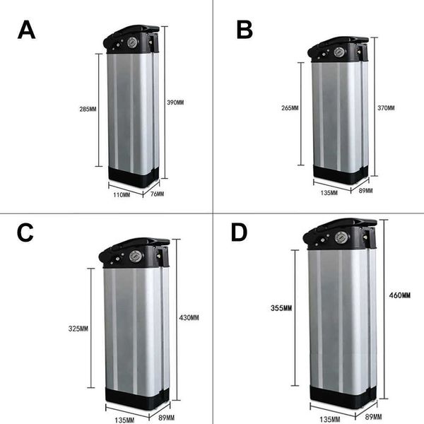 Zusammenklappbare Lithium-Batterie für Elektroautos, Chauffeur-Fahrradbatterie, Original + Ladegerät 36 V, 48 V, 60 V, 12 Ah, 15 Ah, 17 Ah, 20 Ah, 25 Ah, 30 Ah