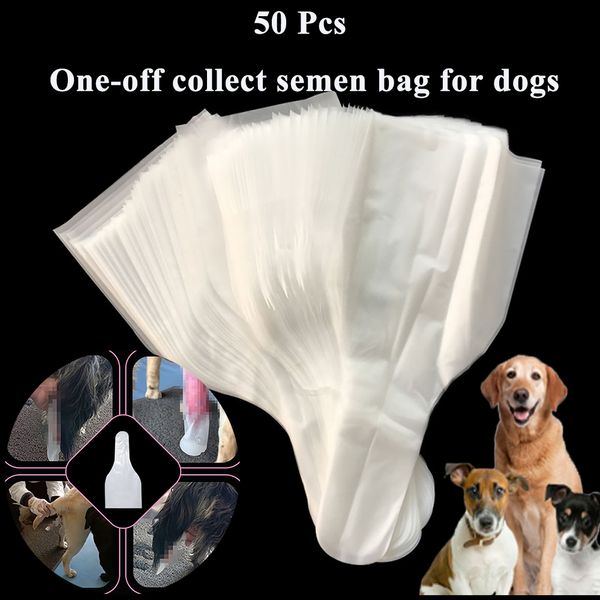 Cat s Crates Houses 50PCS Inseminación artificial desechable Recolección de esperma One off Collect Semen Bag Dog Storage Clinic Pet Canine Seminal Fluid 230802