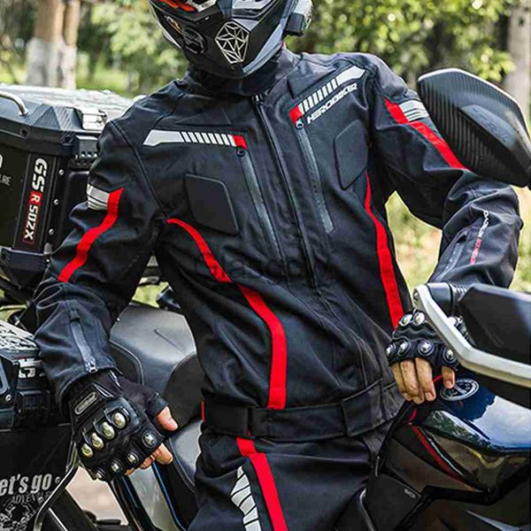 Мотоциклетная одежда Водонепроницаемая мотоциклетная куртка Men Chaqueta Moto Носимая верховая езда защита от мотокросса с Linner для 4 -го сезона M3XL X0803