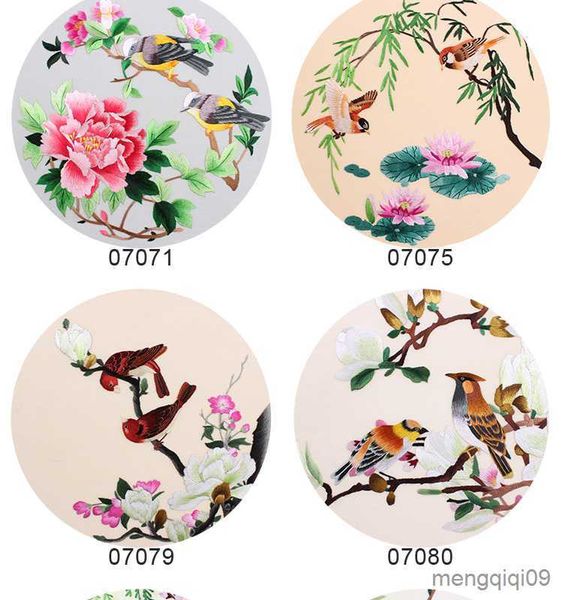 Produtos de estilo chinês DIY Silk Suzhou Bordado Impresso Kits de bordados Flores e pássaros para iniciantes 30*30cm R230803
