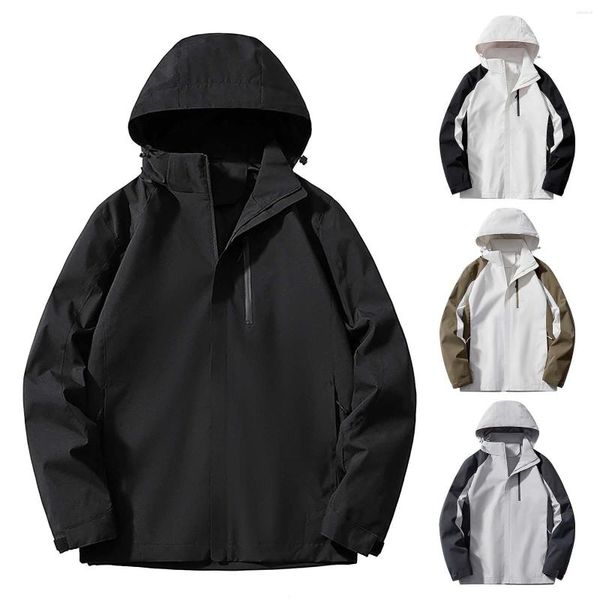 Giacche da uomo Cappotti invernali per uomo Cappotto alto di peso medio Giacca primaverile e autunnale Outdoor All Season Rain Light