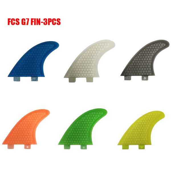 Kajakzubehör 3PCS Set G7 Größe Surf Fin Fiberglas Honeycomb mit L Größe Verkaufen Surfen Tri Fins Wassersport 230802