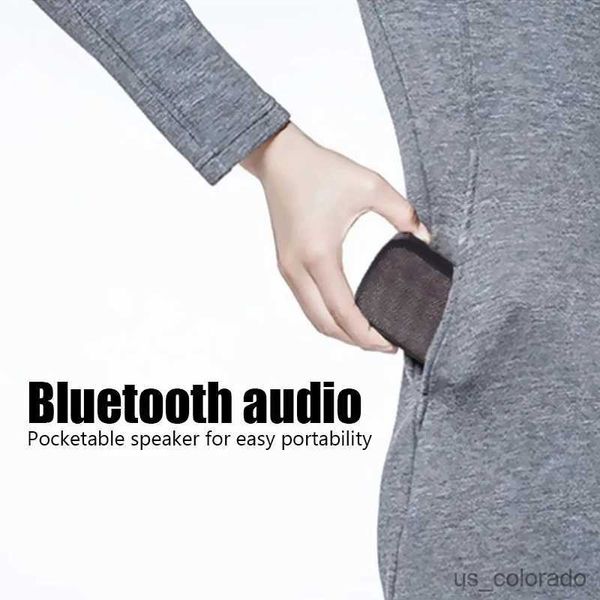 Портативные динамики Bluetooth -динамик портативная звуковая коробка мини -музыкальная беспроводная сабвуфер система громко R230803