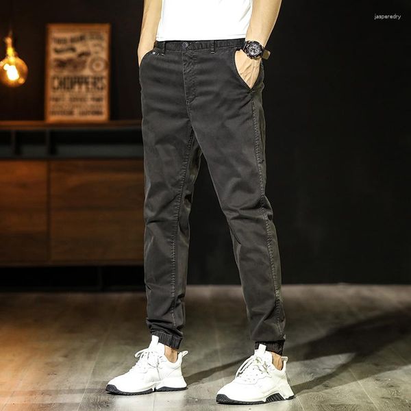 Jeans da uomo Stilista di moda Uomo Pantaloni cargo casual elasticizzati slim fit stile coreano Hombre Pantaloni da jogging hip-hop Pantaloni per il tempo libero