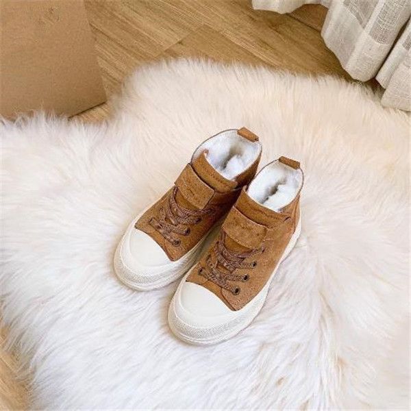 F23 Moda infantil Martin Boots Classic Australian Winter Snow Boots Shoes Boys Girls' Short Boots Pai-child Desert Boots Couro real botas de algodão à prova d'água