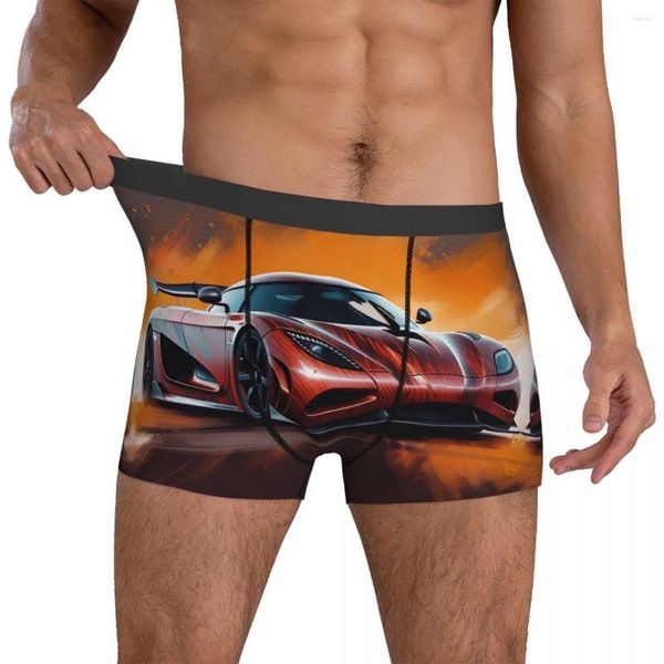 Mutande Ultimate Sports Car Underwear Graphic Cartoon Boxer maschile Brief Funny Trunk Print Oversize