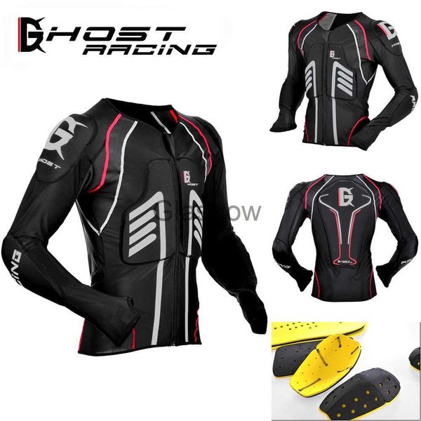 Vestuário de motocicleta novíssimo Jaqueta de armadura macia masculina Protetor de corpo inteiro Equipamento de proteção para equitação de motocross Proteção de ombro com capuz x0803