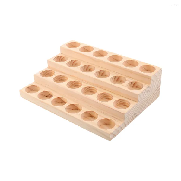 Haken Flaschenhalter Tischplatte Display Rack Öl Organizer Aufbewahrungstablett Essential Flaschen Ständer Regal Holz