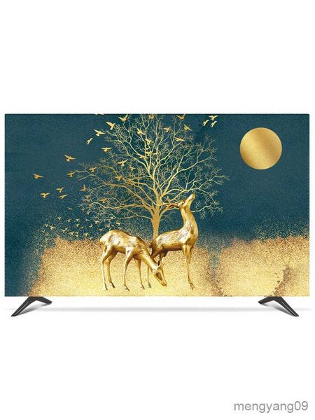 Staubschutz, TV-Abdeckung, Staubschutz, Sonnenschutz, Computer-Monitor-Schutz für Wandbehang, Desktop, gebogener Bildschirm, weicher Stoff, Craft R230803