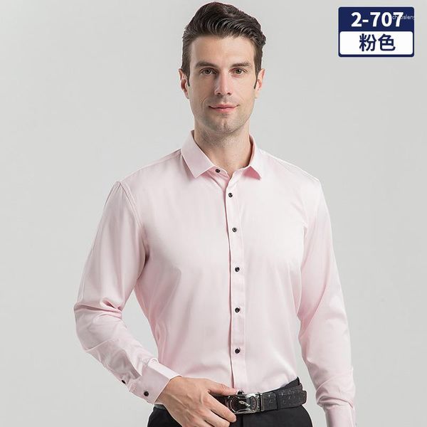 Camisas casuais masculinas do período primavera e outono algodão manga longa lavagem desgaste negócios cultive a moralidade de alguém