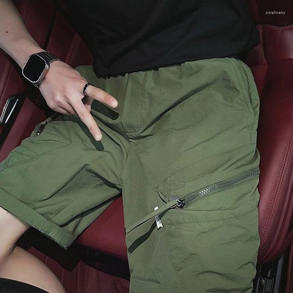 Мужские шорты летние комбинезоны повседневные свободные армейские армии зеленые большие карманы High Street брюки с пять очков мужской одежды
