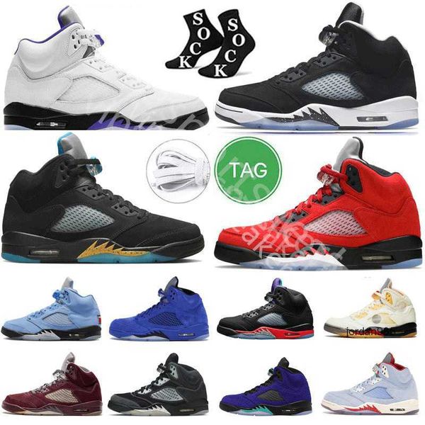 Tênis de basquete masculino Jade Horizon jumpman 5s 2024 Concord Off Noir Racer Blue Green Bean Raging Bull UNC Blue Bird Oreo tênis esportivo tamanho 13