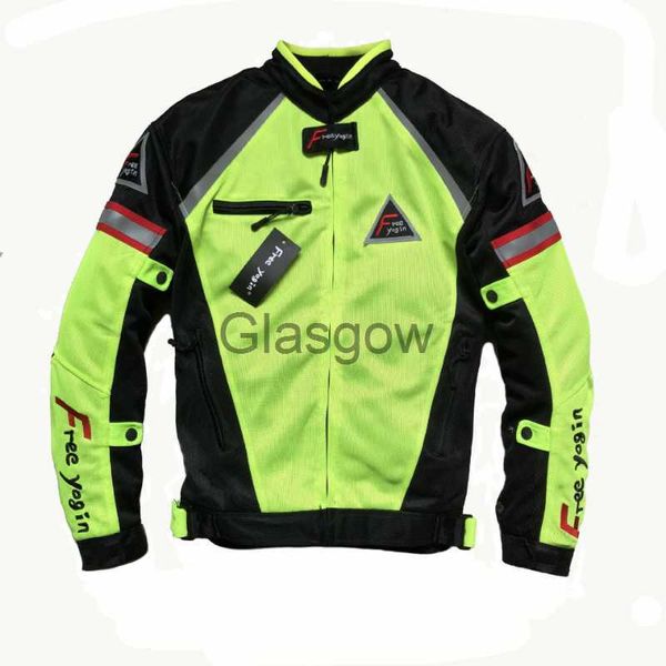 Vestuário de motocicleta Quatro estações Jaqueta de motocicleta masculina Equipamento de proteção de moto Motocross Enduro Racing Respirável Jaqueta Oxford Vestuário de motocicleta x0803