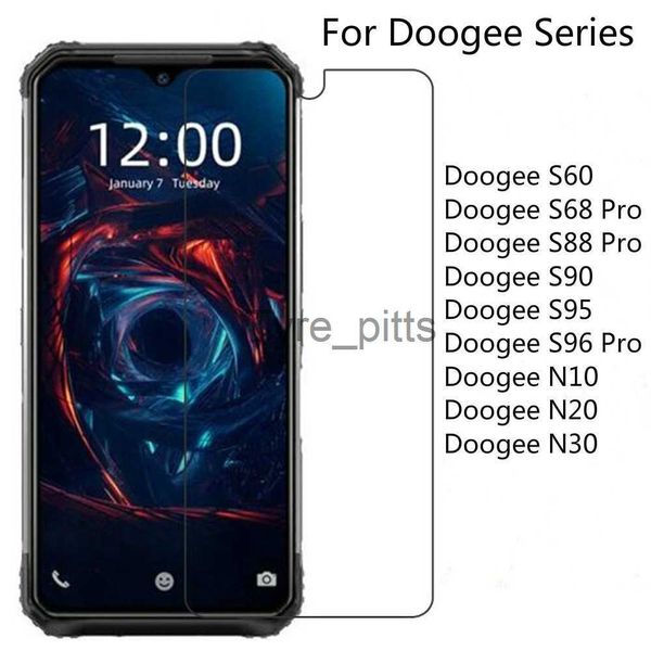 Proteggi schermo per telefono cellulare 2 pezzi in vetro temperato per Doogee S96 S68 S88 S90 Pro S60 S95 Proteggi schermo per Doogee N30 N10 N20 Pellicola protettiva in vetro x0803