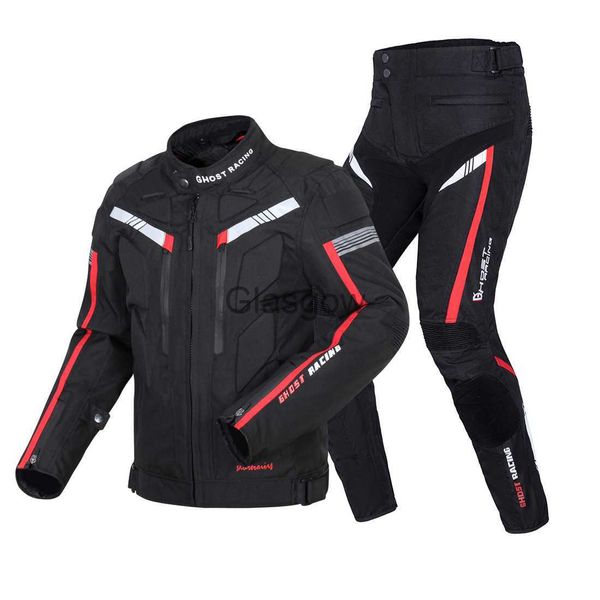 Abbigliamento da moto Giacca da moto impermeabile Pantaloni da giacca Motocicl Motocross con fodera rimovibile per Yamaha R1 R6 R3 MT09 MT07 FZ6 XJR1300 x0803