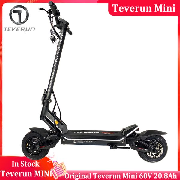 Teverun Mini 52V 20.8Ah Smart BMS APP Versão Novo NFC Lock Motor Duplo 2*1000W Velocidade Máxima 60km/h Scooter Oficial Teverun