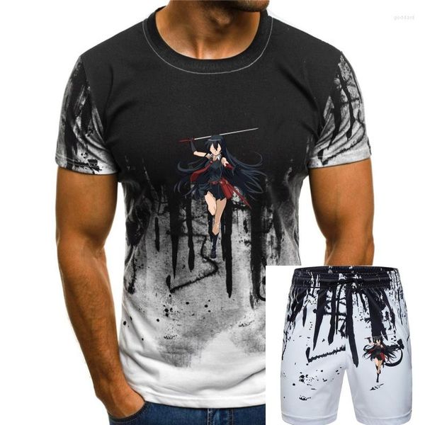 Мужские спортивные костюмы Akame ga Kill футболка Футболка график 100-процентная хлопковая футболка плюс размера уличная одежда Мужчина классная футболка