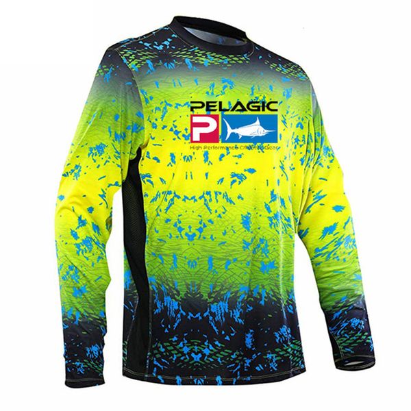 Другие спортивные товары летняя рыбацкая рубашка Пелагическая защита от ультрафиолета дышащие футболки быстро сухие топы с длинным рукавом на открытом воздухе upf 50 одежда 230802