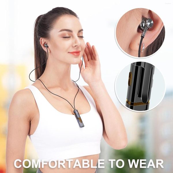 Sport Bluetooth Headset Drahtlose Nackenbügel Kopfhörer Hängenden Hals Stereo Lade Kopfhörer Wasserdichte Ohrhörer Mit Mikrofon