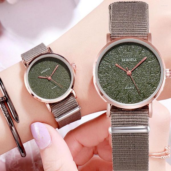 Нарученные часы Sdotter Нейлоновый ремешок Quartz Watch Fashion Casual Ladies Watches Минимализм женщин Relogio feminino montre