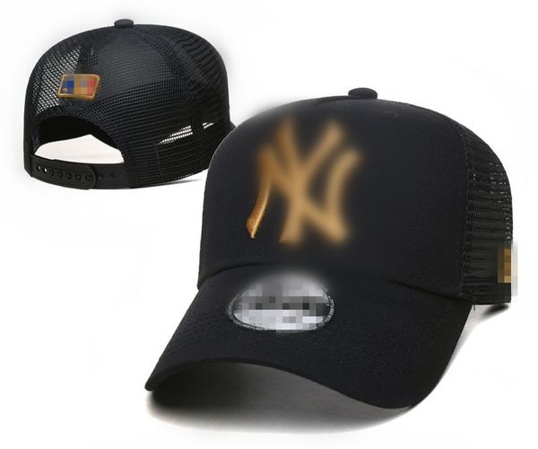 Carta de design de moda Ny Street Hats Boné de beisebol Bonés de bola para homem e mulher Chapéu de caçamba ajustável Gorros Dome Boné de alta qualidade N1